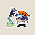 Dexter’s Laboratory Mad Genius Experiment Sticker