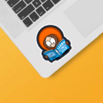 earn to Live Kenny McCormick South Park Deep Thought Sticker