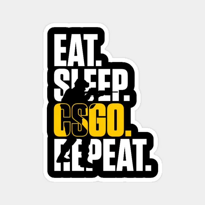 Eat Sleep CSGO Repeat Sticker