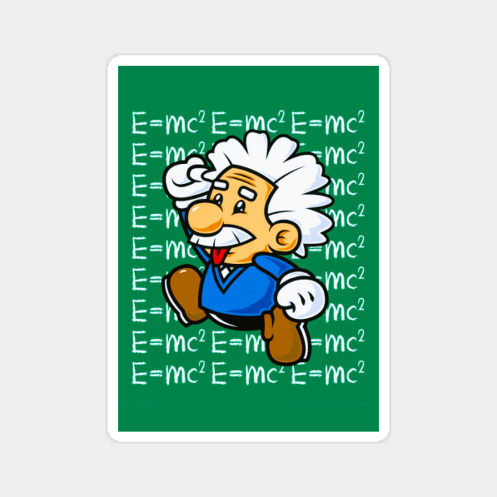Einstein’s Genius in Motion Sticker