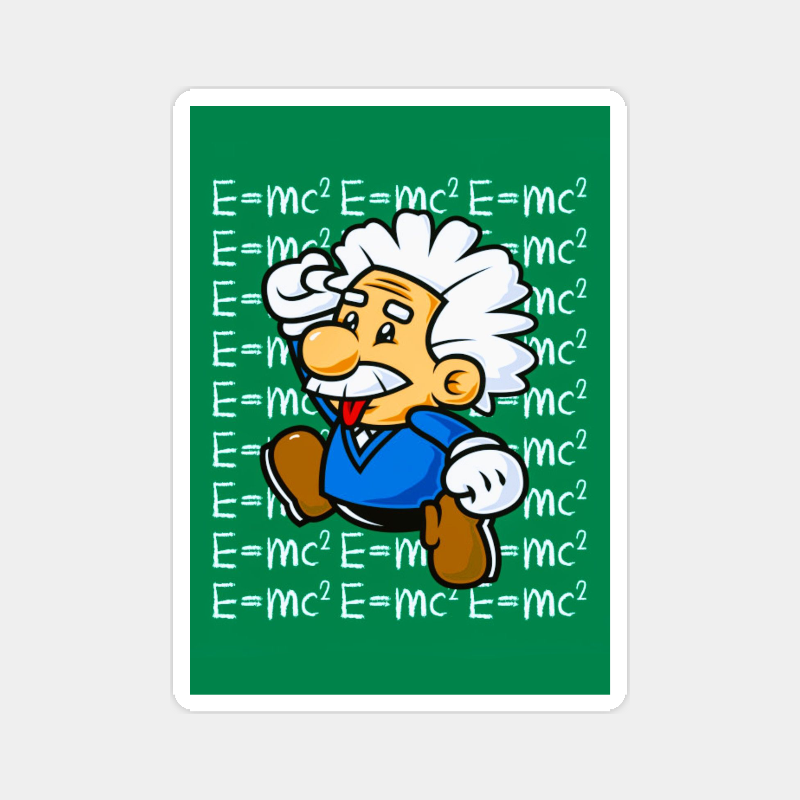Einstein’s Genius in Motion Sticker