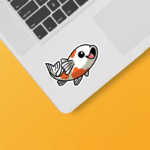 Elegant Koi Fish Good Luck Sticker