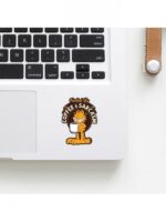 Fuelled By Coffee & Sarcasm – Garfield Official Sticker