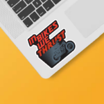 Full Throttle Faith In Bikes We Thrust Sticker