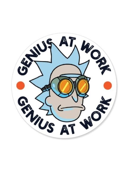 Genius At Work – Rick And Morty Official Sticker