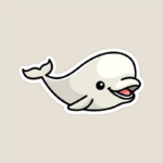 Happy Beluga Sea Creature Arctic Animal Sticker