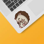 Hedgehog Forest Friend Cute Sticker