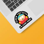 Iconic Exit Eric Cartman South Park Sticker