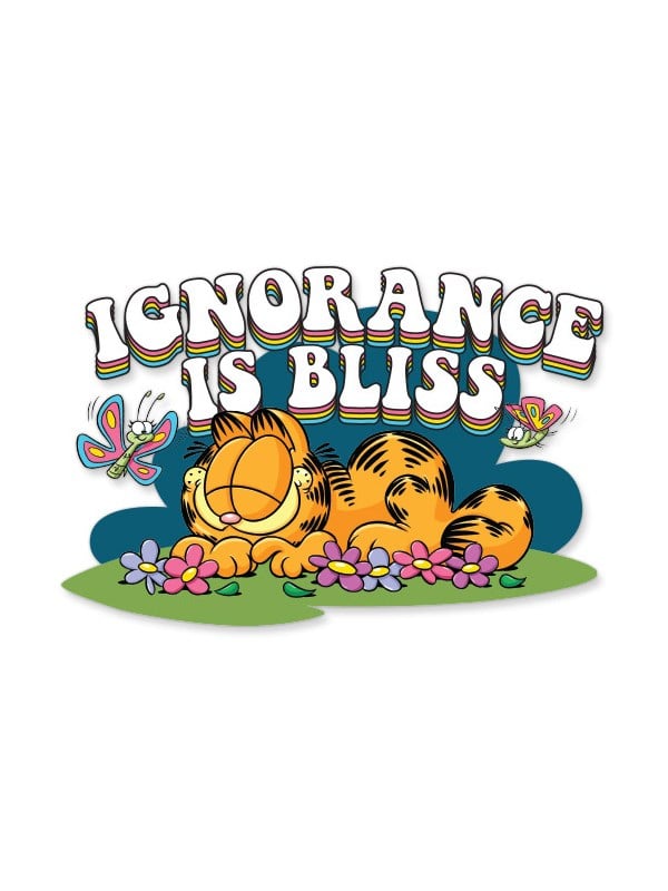Ignorance Is Bliss – Garfield Official Sticker