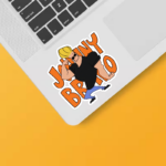 Johnny Bravo Cartoon Swagger  Sticker
