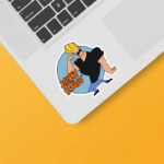 Johnny Bravo Cool Dude Cartoon Sticker