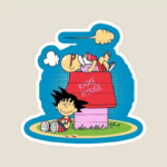 Kame House Dragon Ball Retro Island Sticker