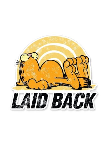 Laid Back – Garfield Official Sticker