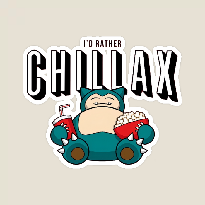 Lazy Day Snorlax Pokémon Sticker
