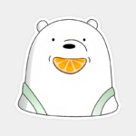 Lime Time With Ice Bear Sticker