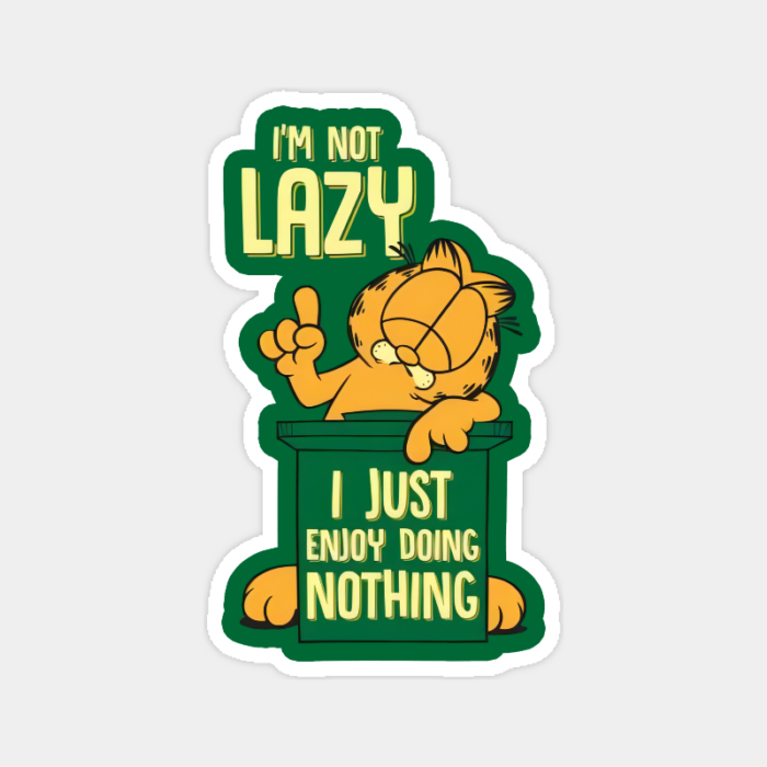 Master of Relaxation Garfield Sticker