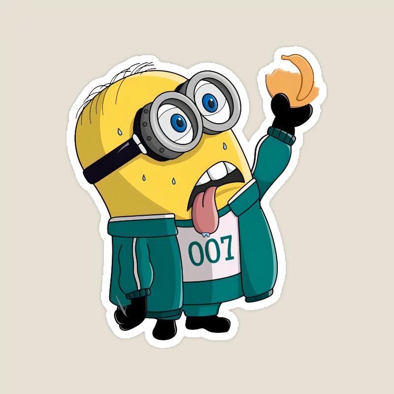 Mischievous Minion in Suicide Squad Sticker
