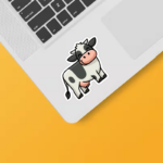 Moo Vibes Farm Life Cow Sticker