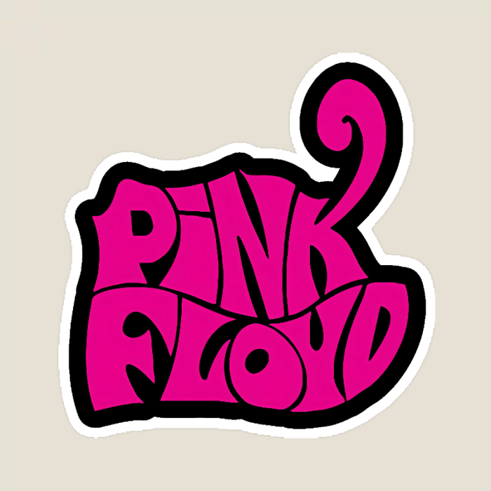 Neon Vibe Pink Floyd Sticker