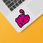 Neon Vibe Pink Floyd Sticker