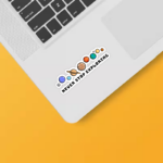 Never Stop Exploring Planetary Wanderer Cosmic Sticker