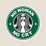 No Woman No Cry Chill Brew Vibes Coffee Sticker