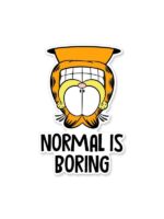 Normal Is Boring – Garfield Official Sticker