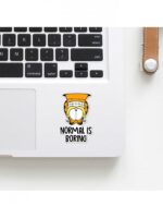 Normal Is Boring – Garfield Official Sticker