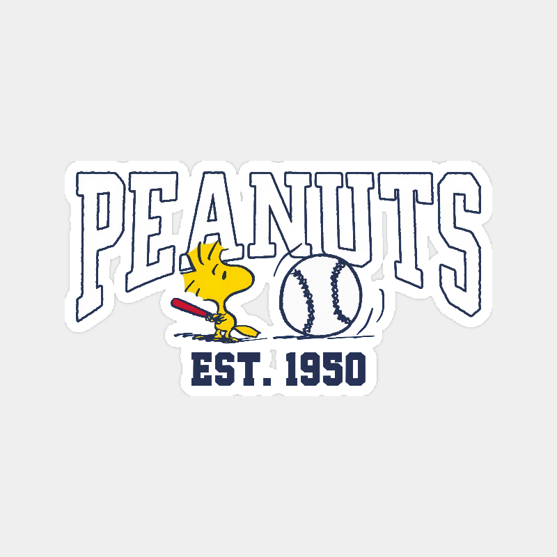 Peanuts Baseball Classic 1950 Game Day Sticker
