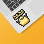 Pew Pew Madafakas Funny Chick Pistols Cartoon Sticker