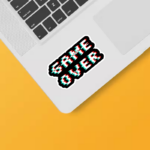 Retro Glitched Game Over Sticker