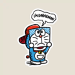 Retro Japanese Doraemon Sticker