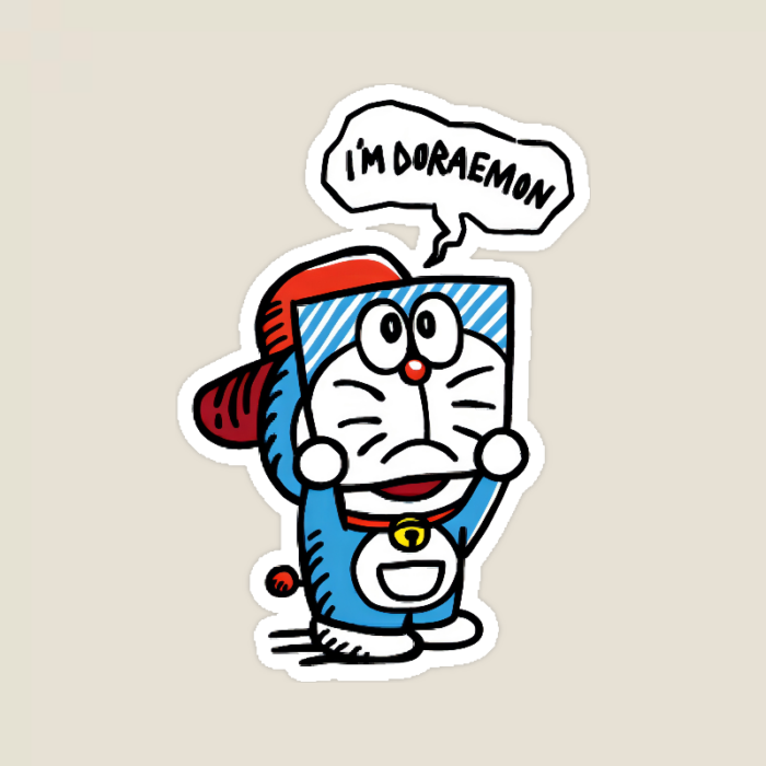 Retro Japanese Doraemon Sticker