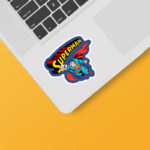 Retro Superman Man of Steel Sticker