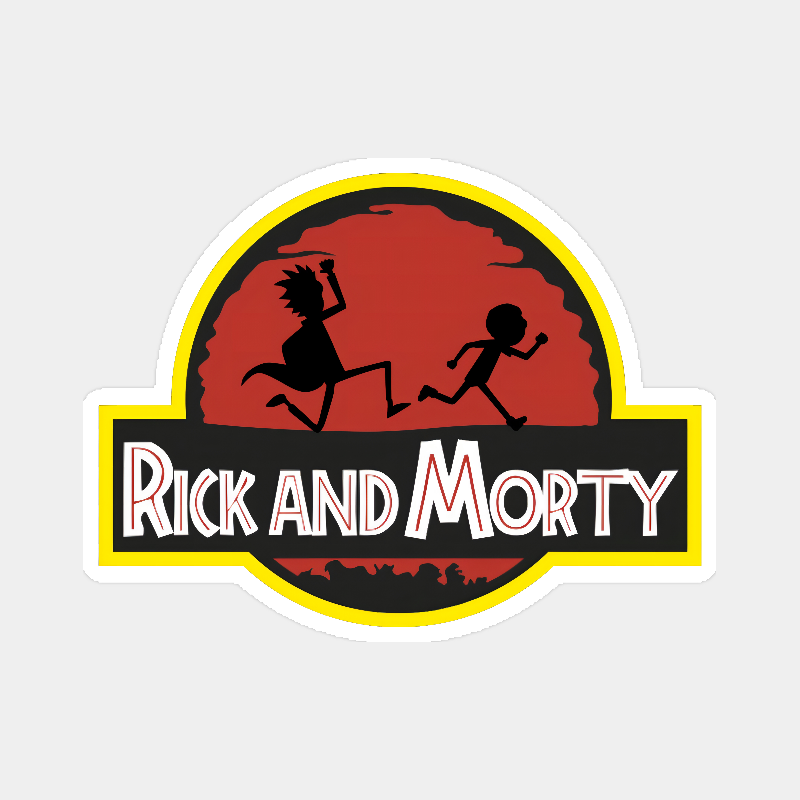 Rick and Morty Dino Dimension Adventure Sticker