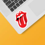 Rock Royalty Vibes The Rolling Stones Tongue Logo Sticker