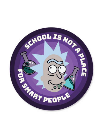 Rick: Smart People – Rick And Morty Official Sticker
