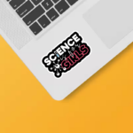 Science Girl Future in Progress Sticker