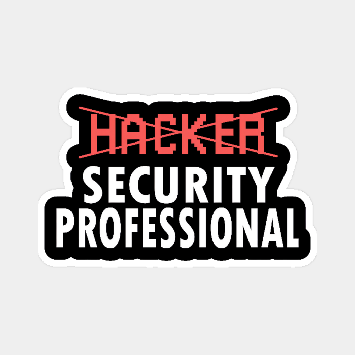 Security Pro Not Your Average Hacker Sticker