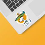 Snoopy Summer Surf Peanuts Beach Sticker