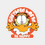 Stay Happy The Garfield Way Sticker