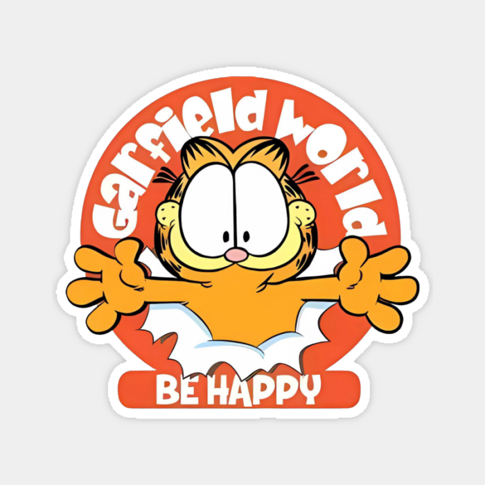 Stay Happy The Garfield Way Sticker