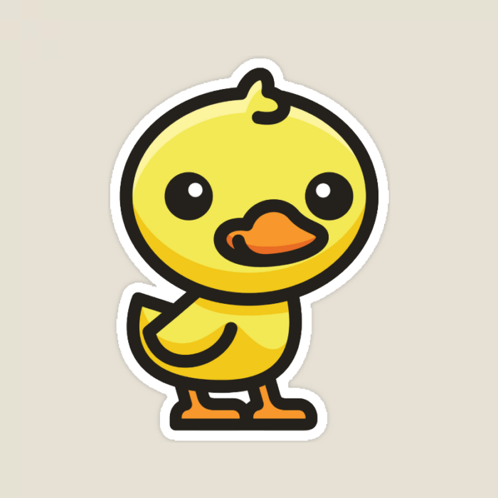 Sunny Waddle Baby Duckling Sticker