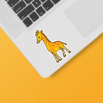Tall Giraffe Safari Animal Vinyl Sticker