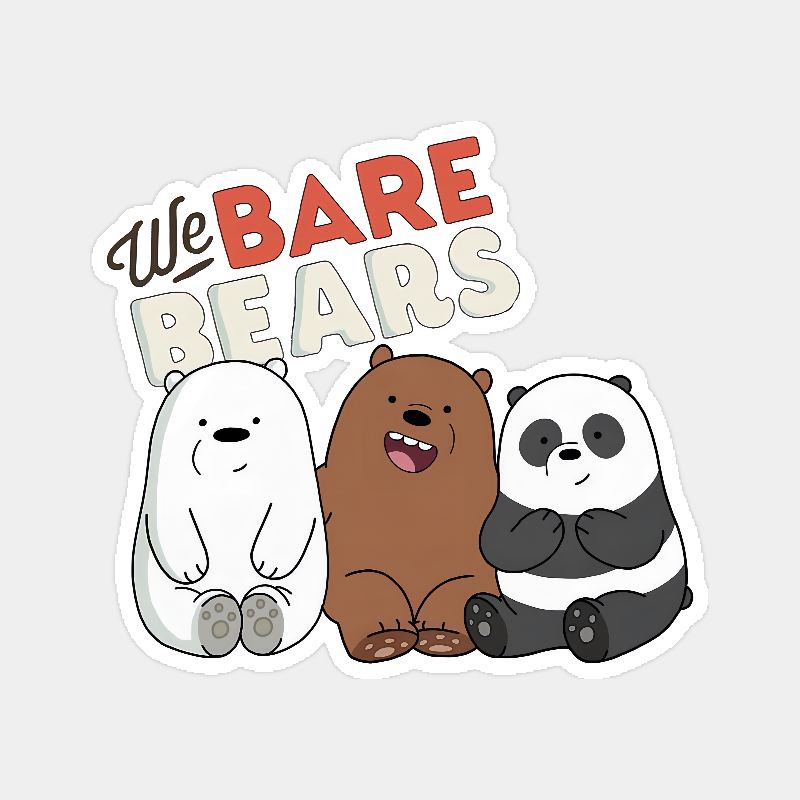 The Bear Bros Together Always Sticker