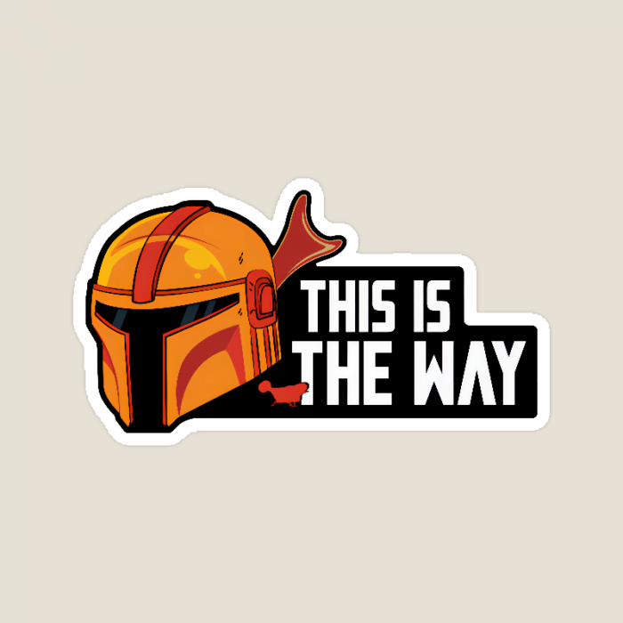The Mandalorian Creed This Is the Way Sticker