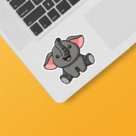 Tranquil Wanderer Baby Elephant Sticker