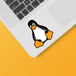 Tux the Penguin Linux Forever Sticker