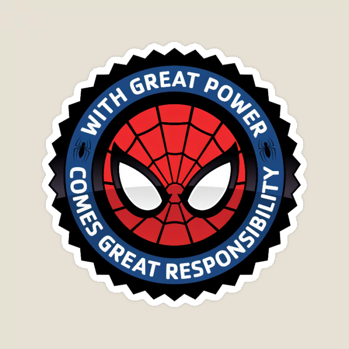 Web of Duty Spidey Power Sticker