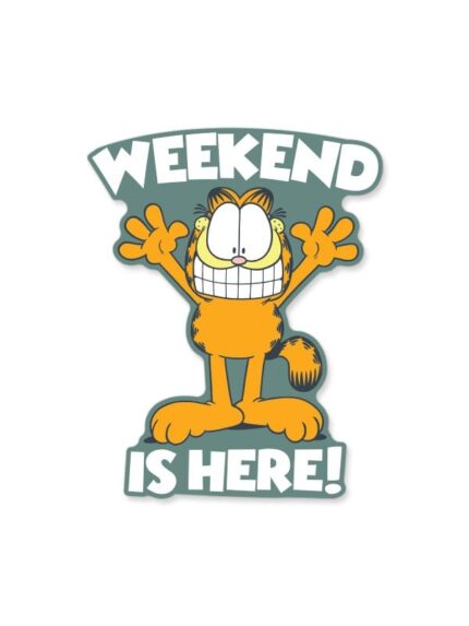Weekend Is Here – Garfield Official Sticker